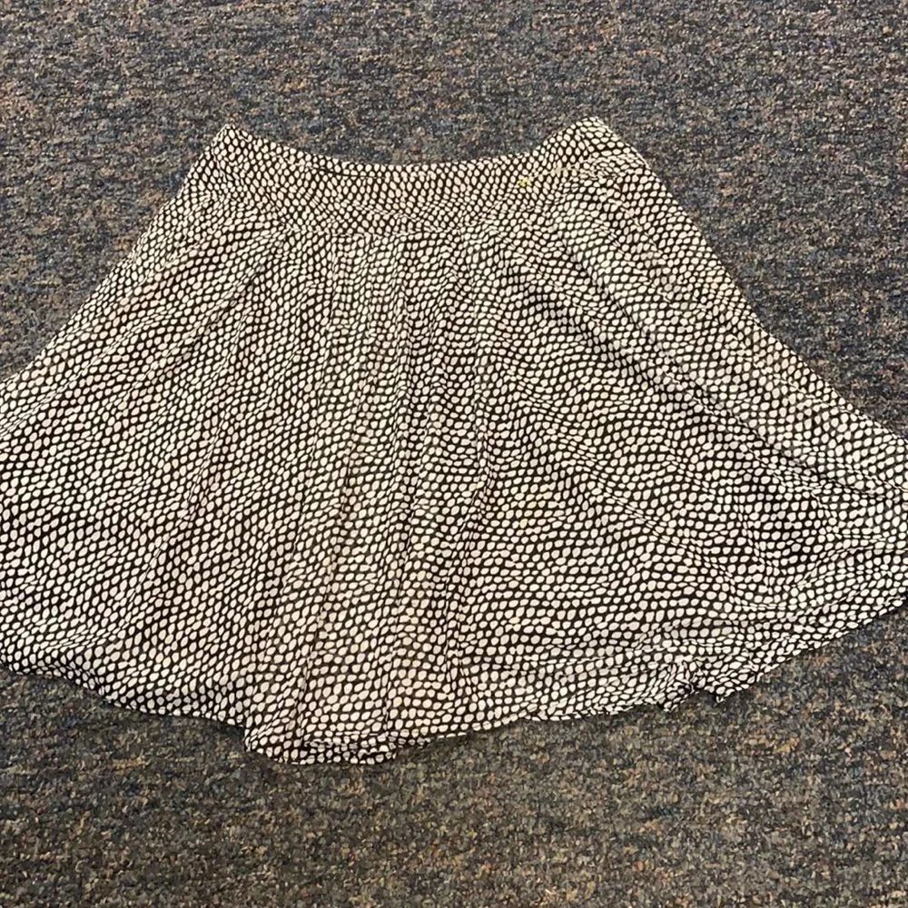 International Concepts Petite Black Pattern Skirt